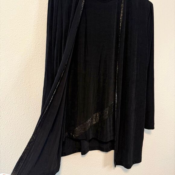 Joseph Ribkoff 2 pc Sleeveless Top & Cardigan Size 16 - Picture 3 of 16